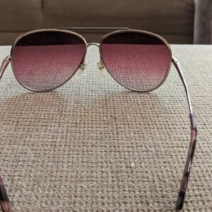 Longchamp aviator fits small light pink gradient